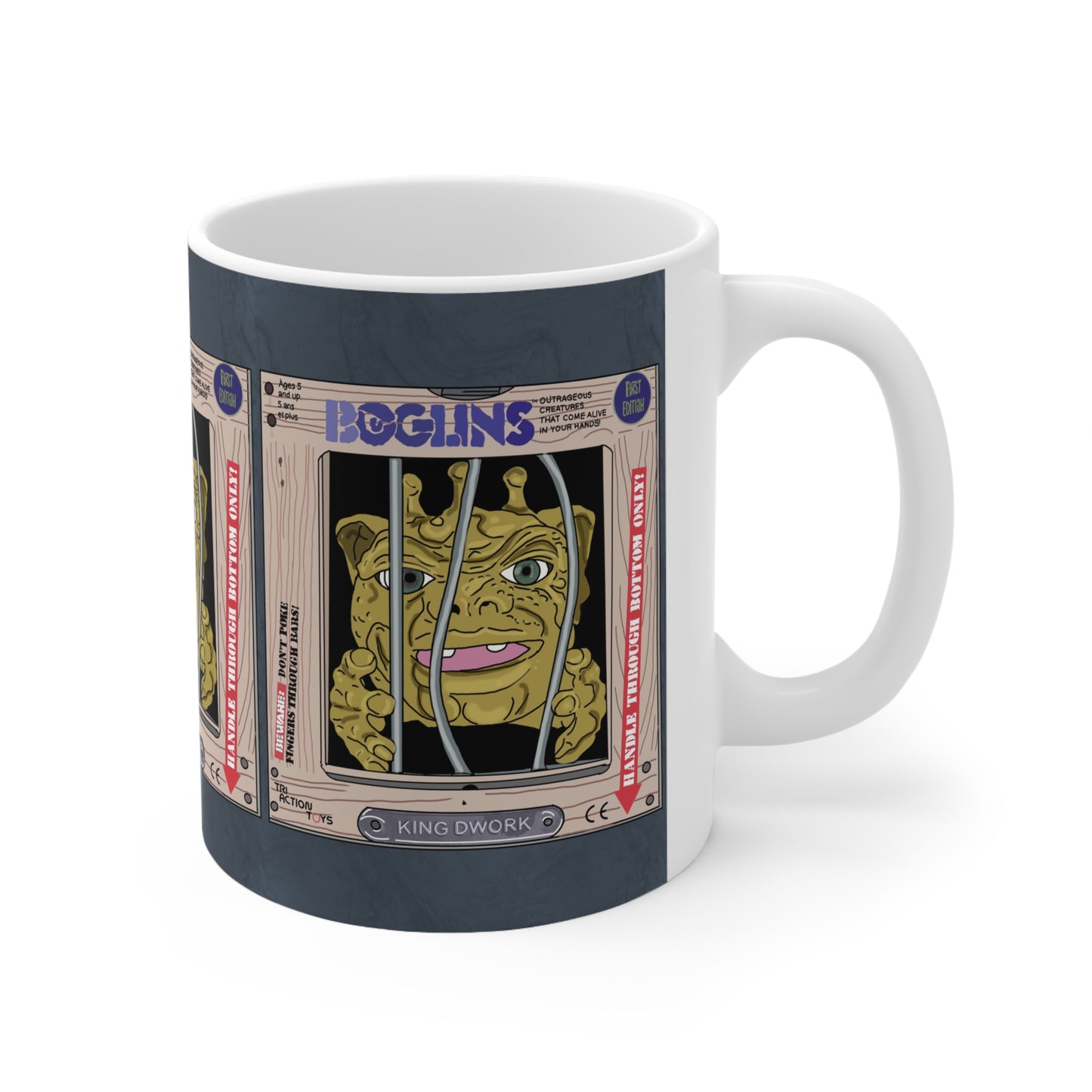 90s Boglins Retro Toy Box Ceramic Coffee Mug —