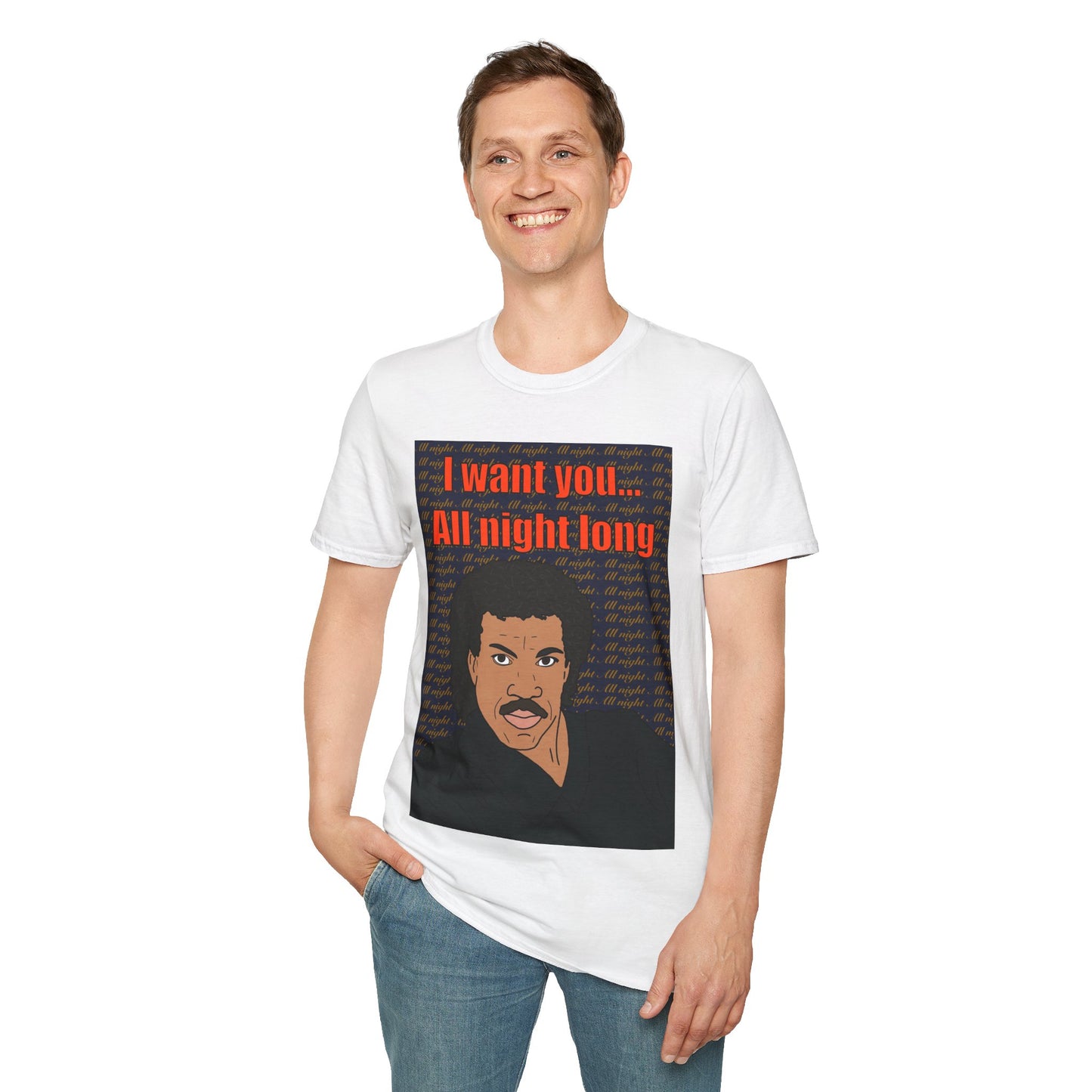 All Night Long T-Shirt — Retro Lionel Richie Graphic Tee