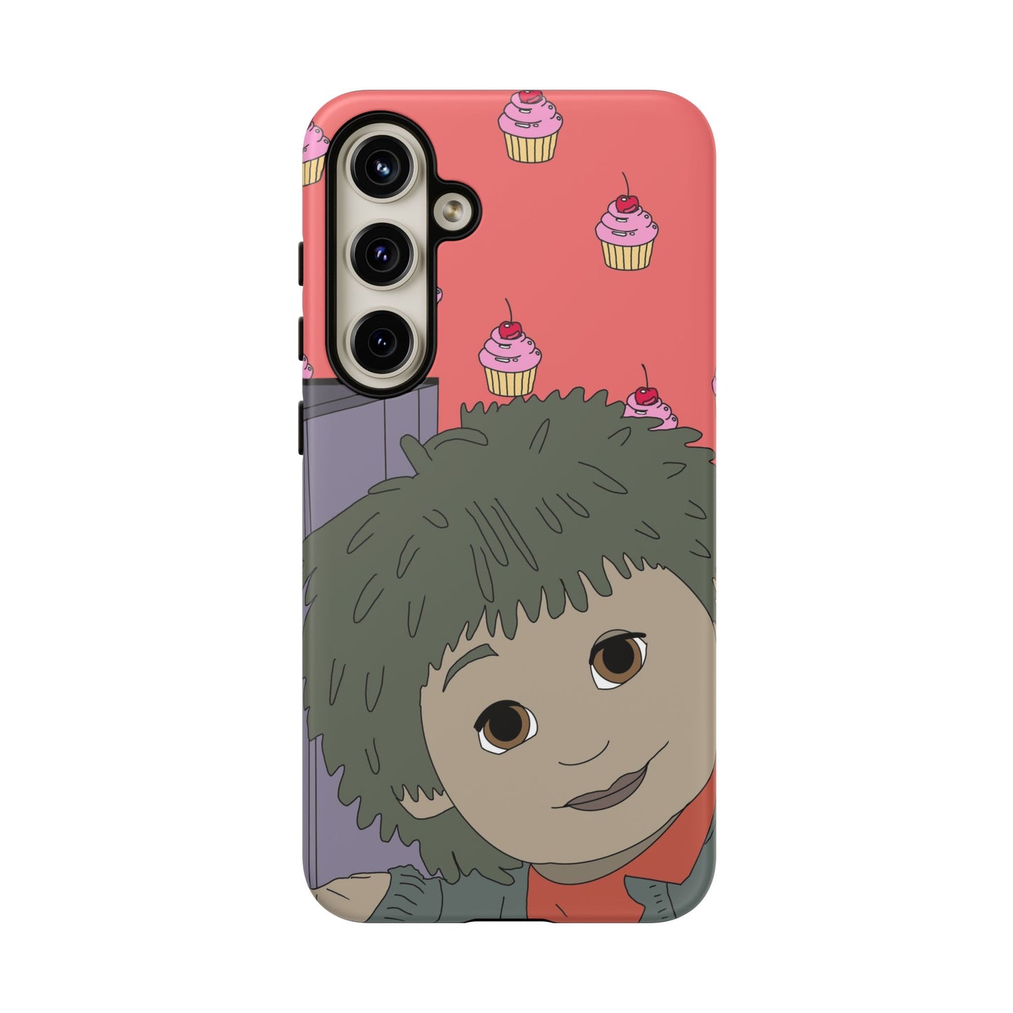 Cute Cupcake Tiny Phone Case — Whimsical Retro Character Protective Cover