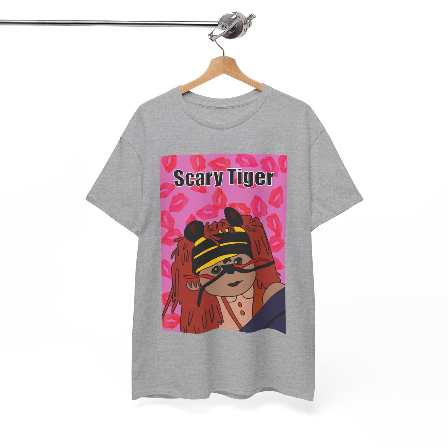 Limited Edition Valentines Day Scary Tiger Graphic Tee
