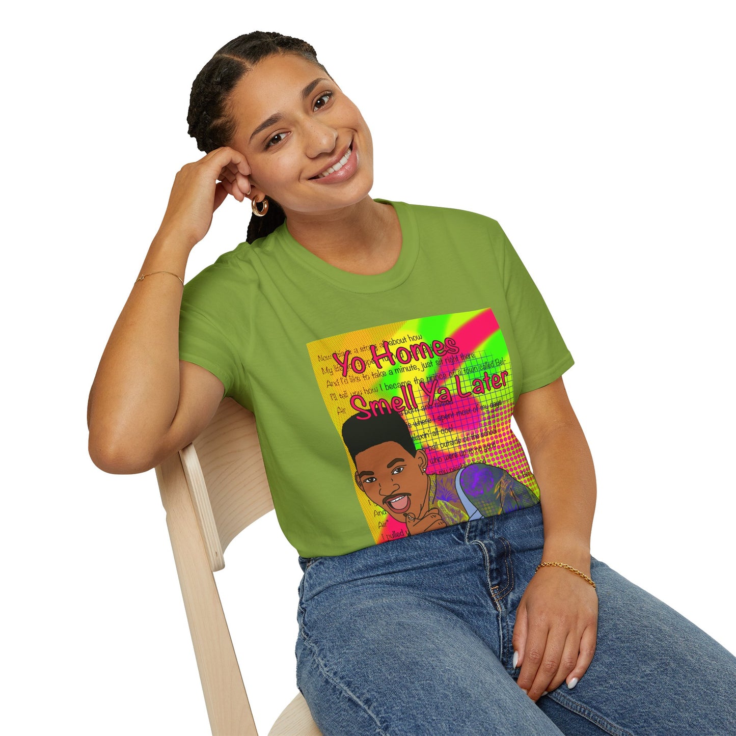 Fresh Prince Will Smith Graphic T-Shirt — 'Yo Home Smell Ya Later' Retro Pop Art Tee