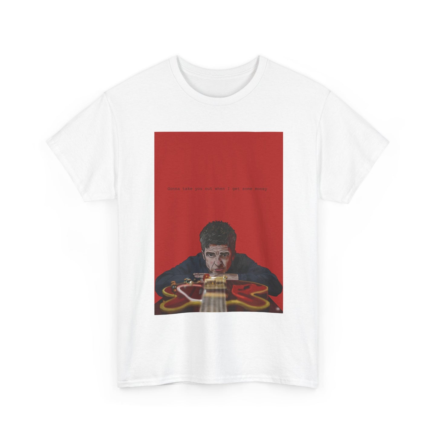 Noel Gallagher T-Shirt — Guitar Graphic Tee