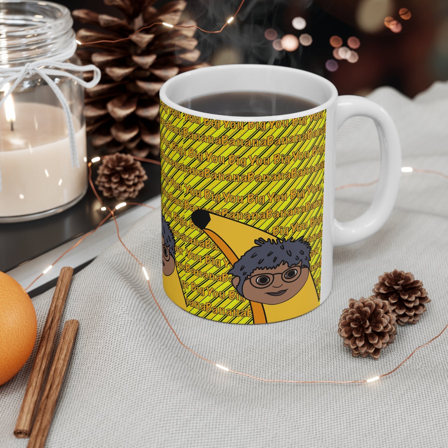 Banana Tom Mug – Fun Ceramic Coffee Cup (11oz, 15oz)