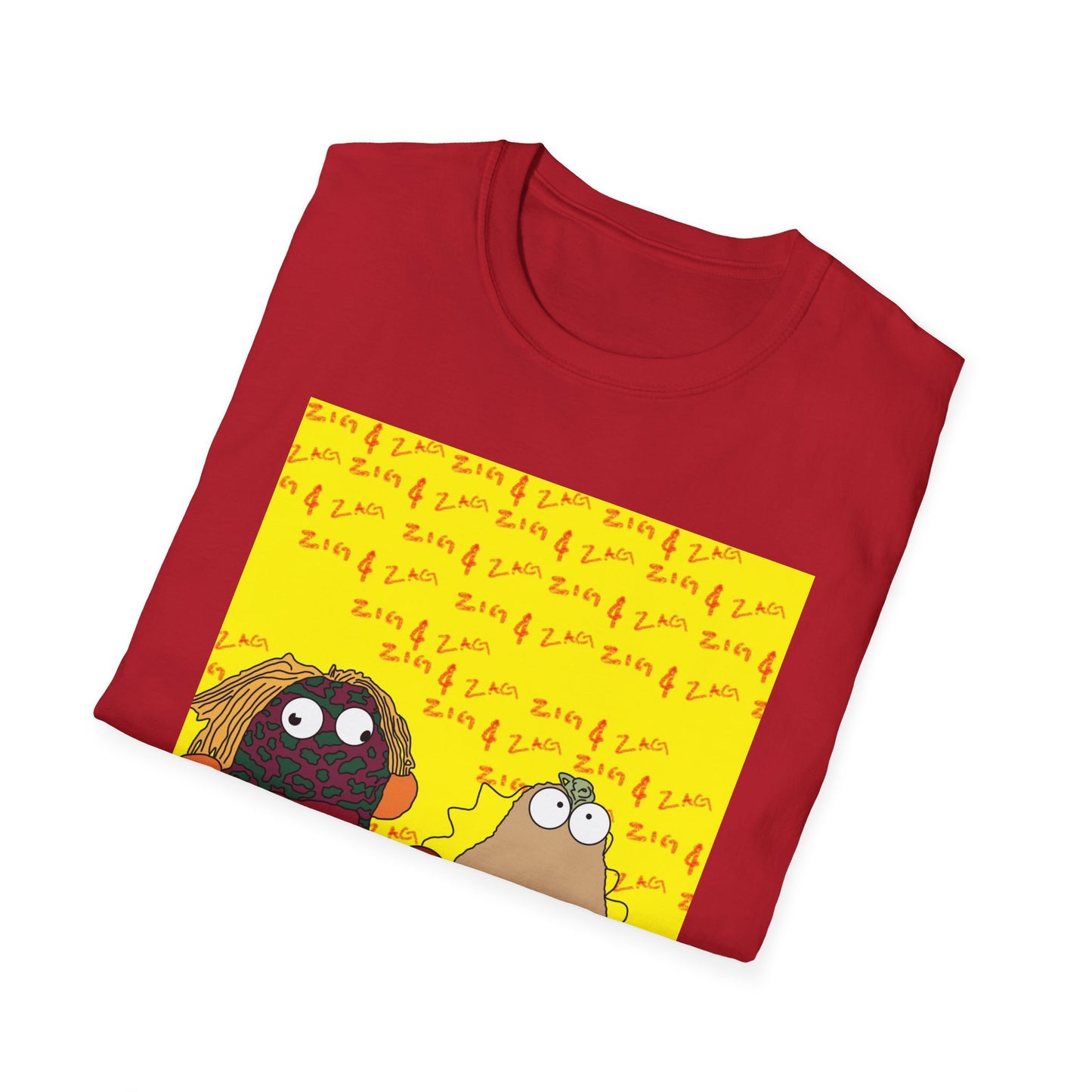 Zig & Zag 90s Graphic T-Shirt — Colorful Puppet Duo Pop Art Tee