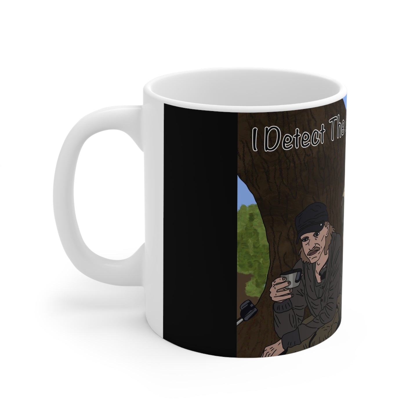 Detectorists Coffee Mug — "I Detect The Best Cuppa Ever" Ceramic Tea & Coffee Cup