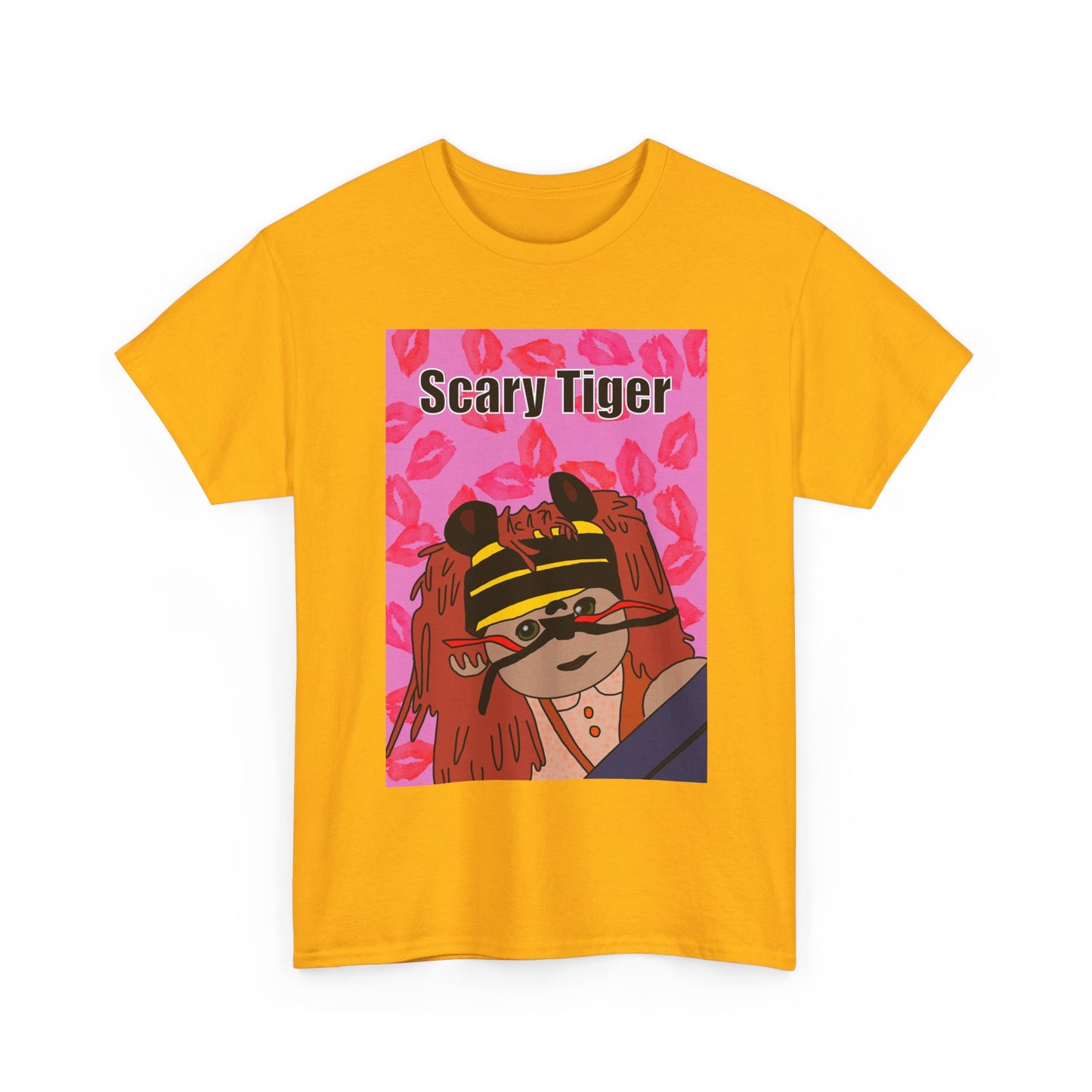 Limited Edition Valentines Day Scary Tiger Graphic Tee
