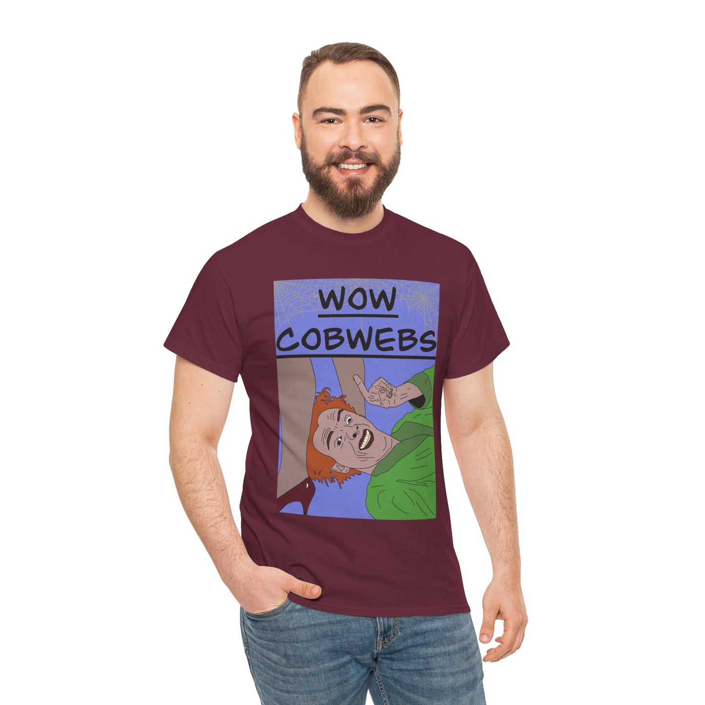 Drop Dead Fred T-Shirt — Funny "Wow Cobwebs" Retro Cartoon Tee