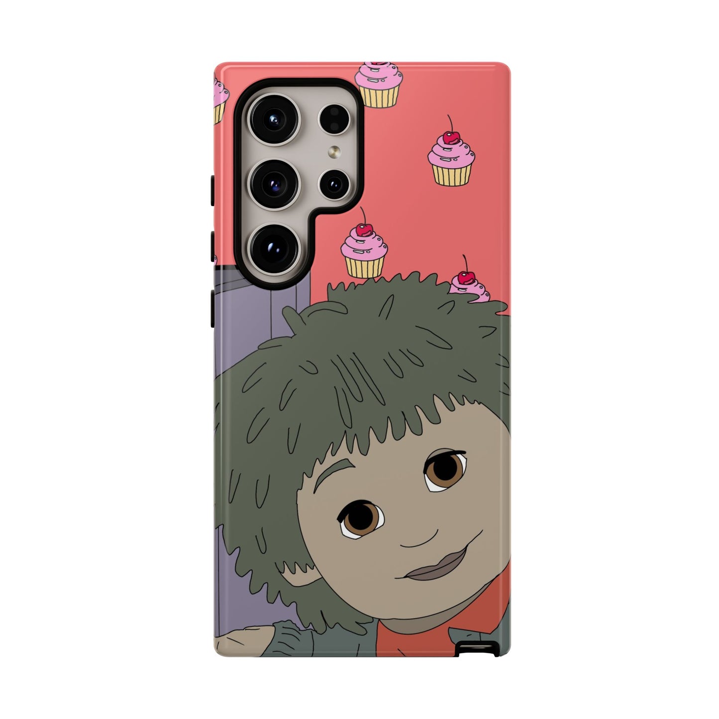 Cute Cupcake Tiny Phone Case — Whimsical Retro Character Protective Cover