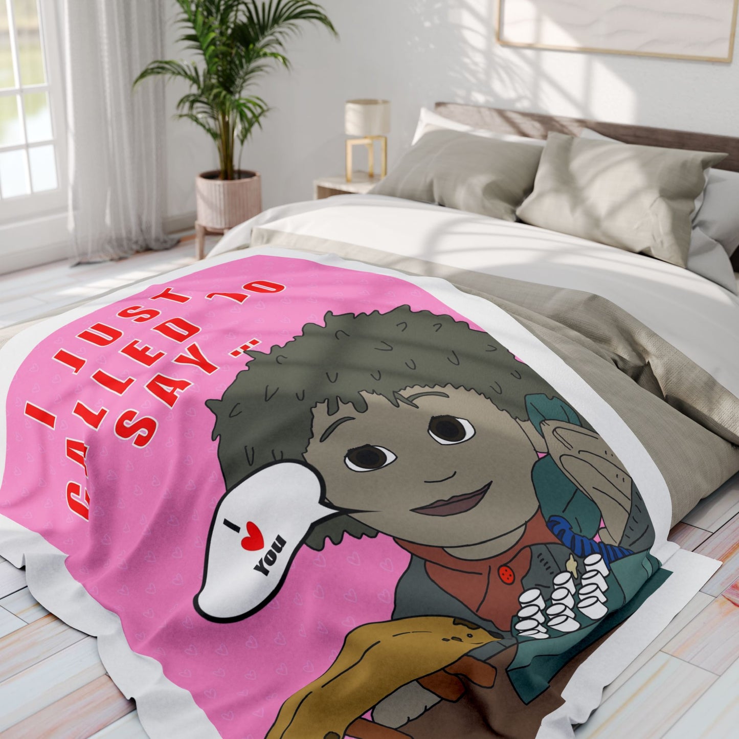 Limited Edition Valentines Day I Just Called to Say I Love You Arctic Fleece Blanket