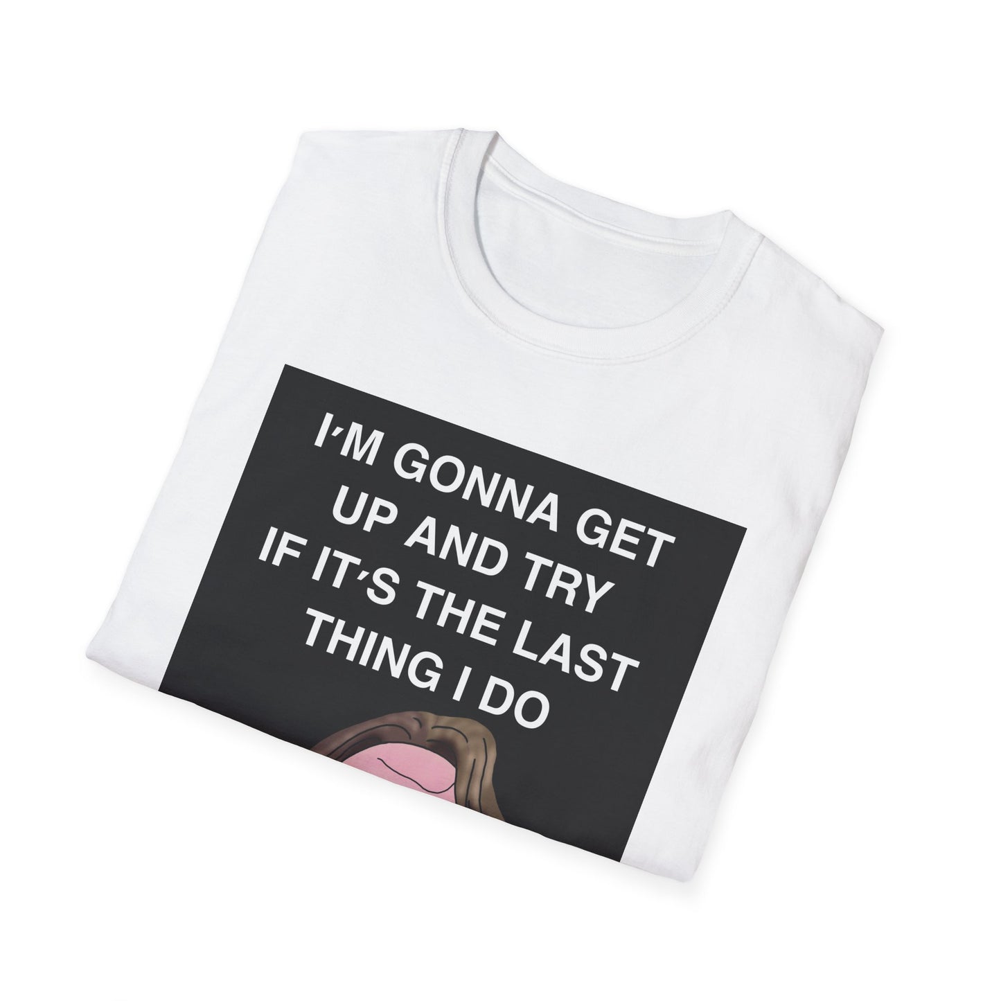 Lewis Capaldi Motivational Singer Portrait T-Shirt — "I'm Gonna Get Up and Try" Inspirational Music Tee