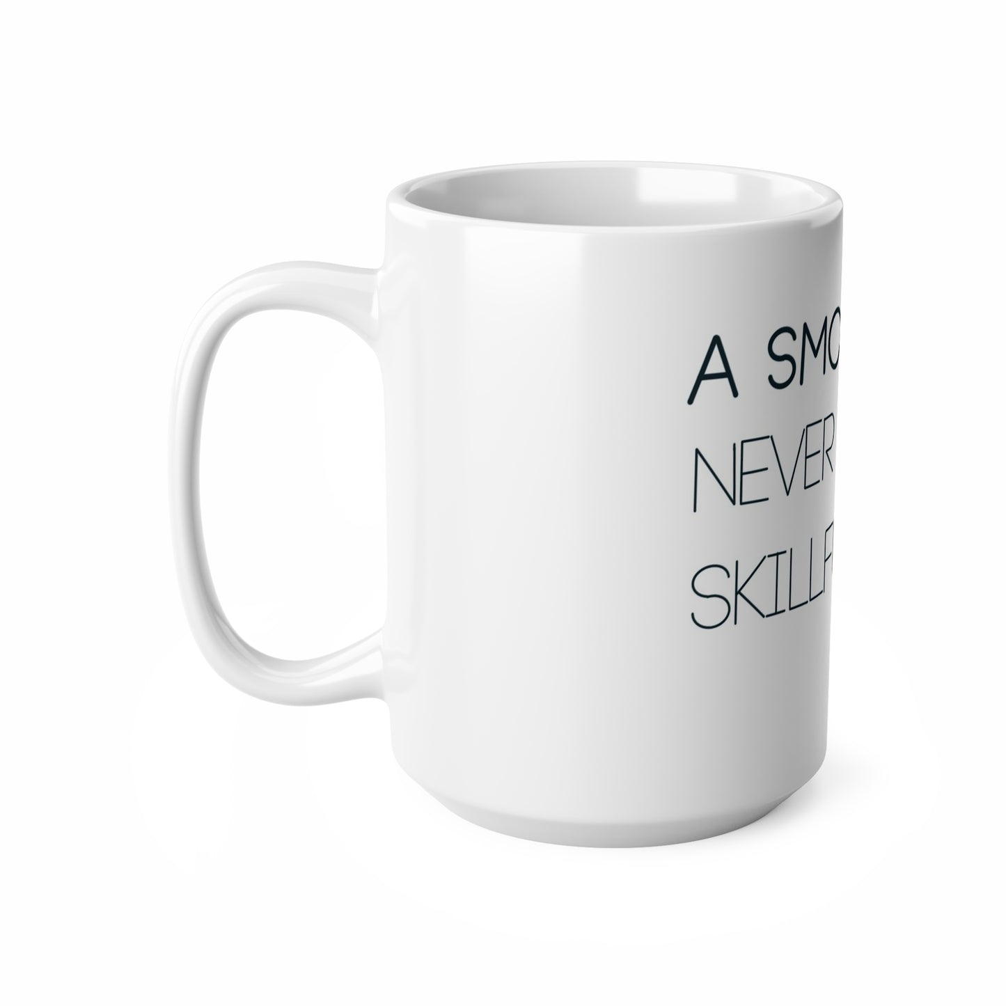 Ceramic Mug – “A Smooth Sea Never Made a Skillful Sailor” Inspirational Coffee Cup (11oz & 15oz)