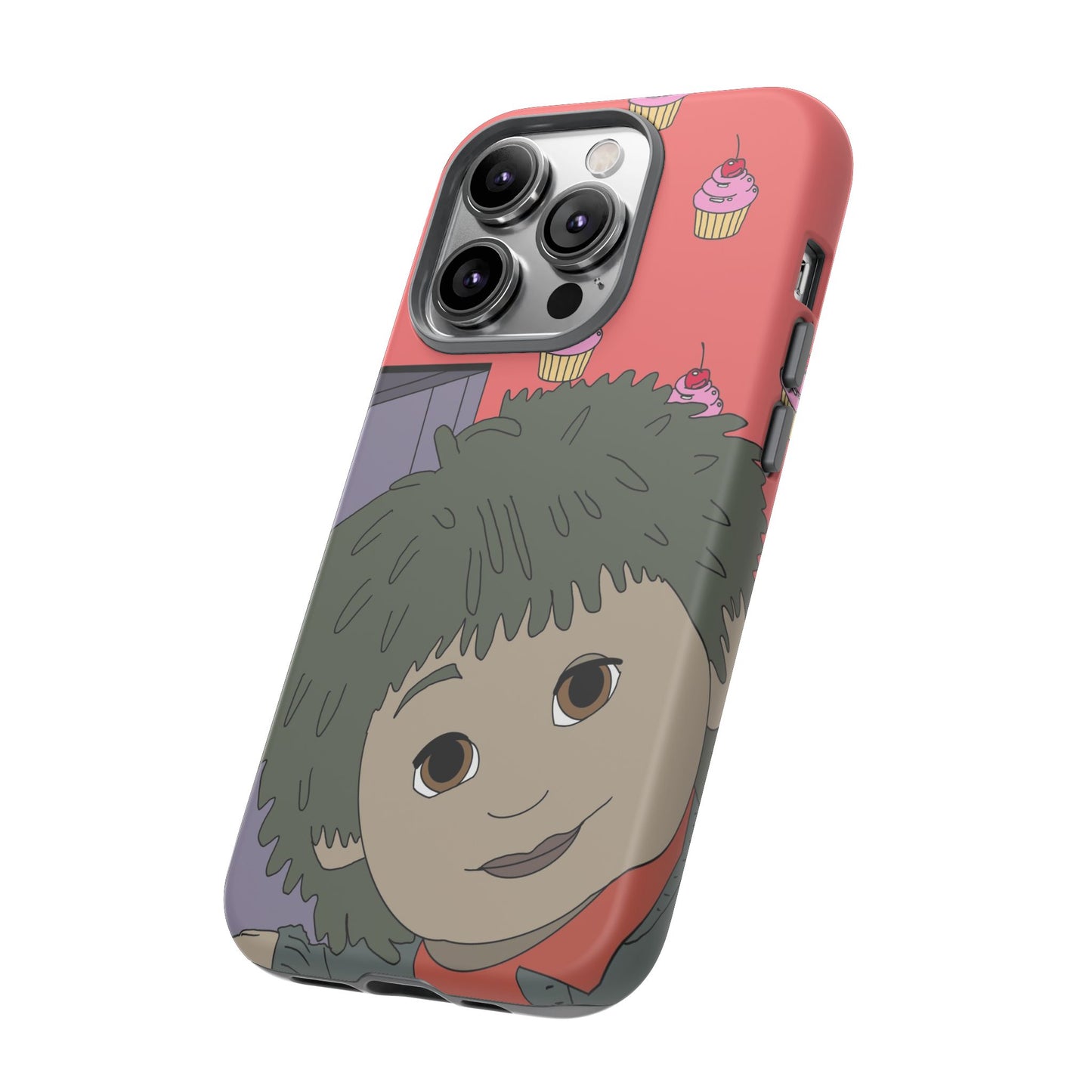 Cute Cupcake Tiny Phone Case — Whimsical Retro Character Protective Cover