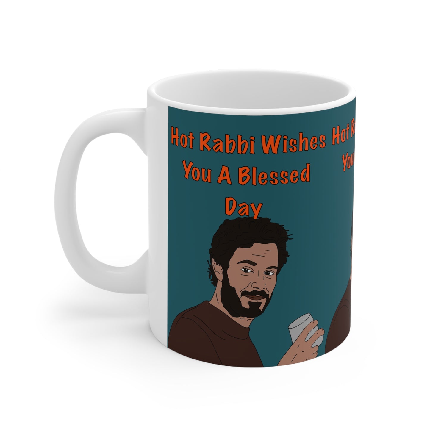 Nobody Wants This — “Hot Rabbi Wishes You A Blessed Day” Coffee Cup