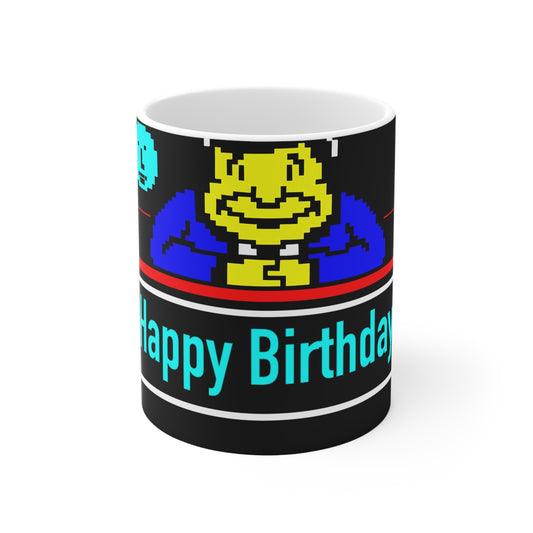 Teletext 90s Bamboozle Happy Birthday Mug