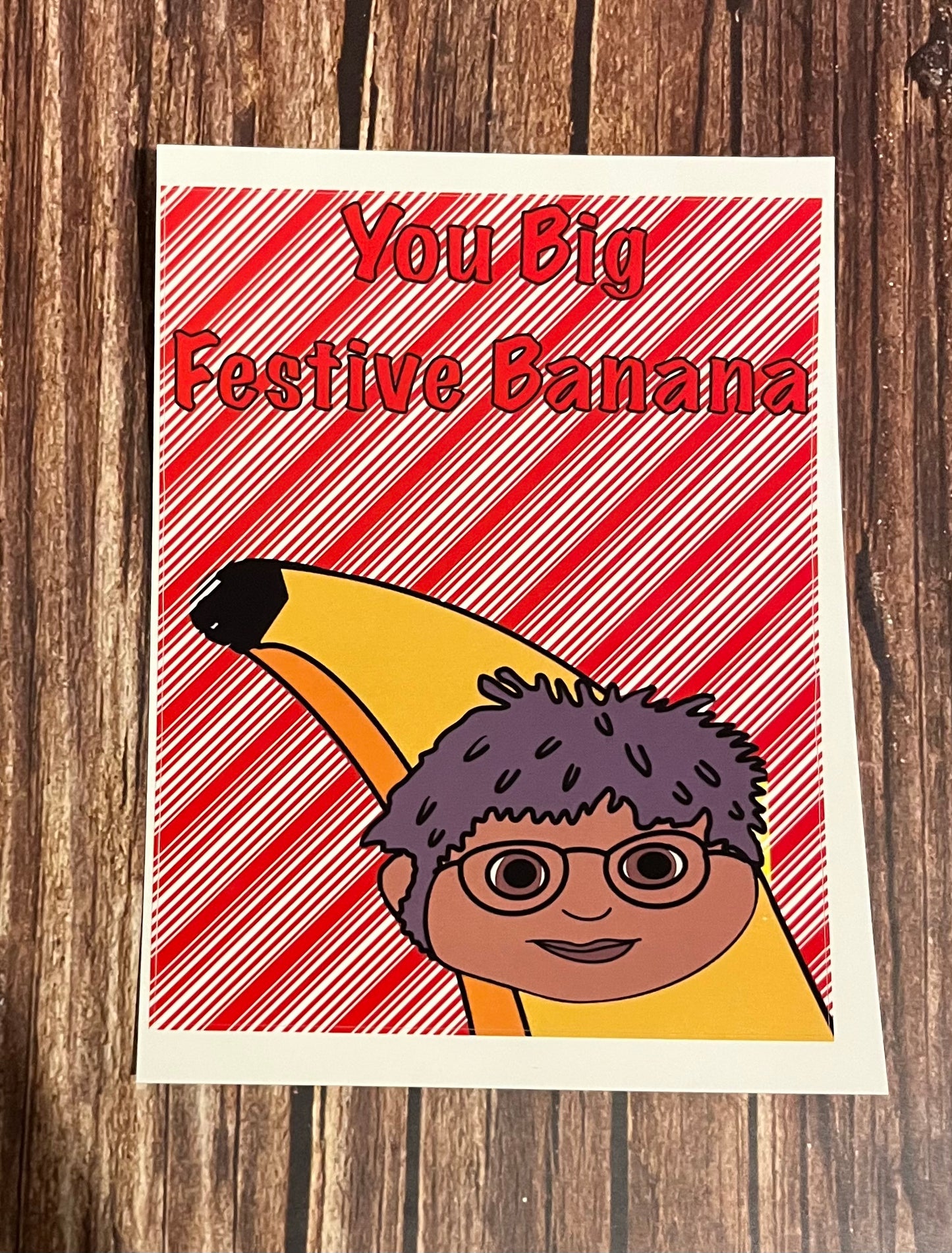 Festive Banana Wine Labels