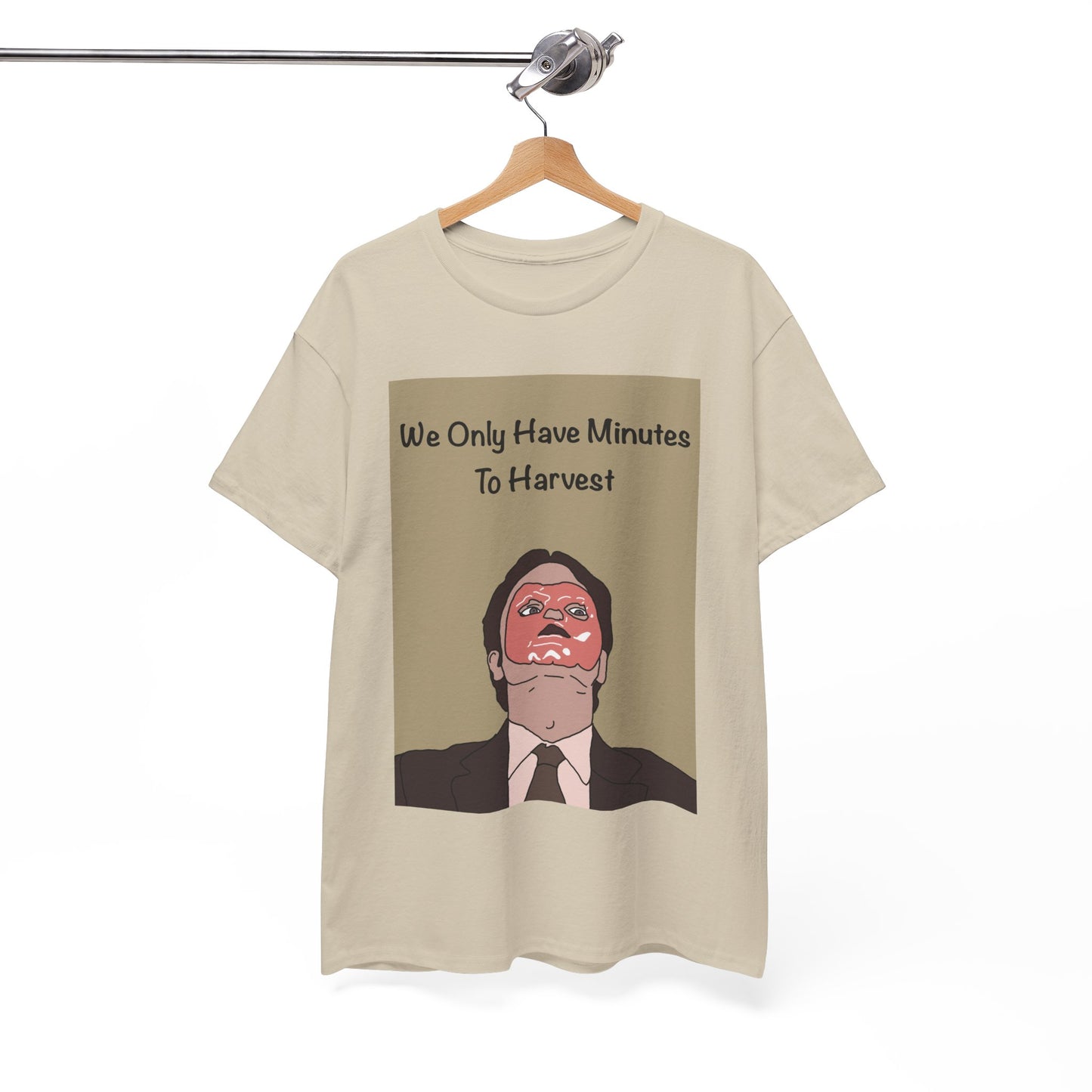 The Office Dwight Schrute Graphic T-Shirt — 'We Only Have Minutes To Harvest'