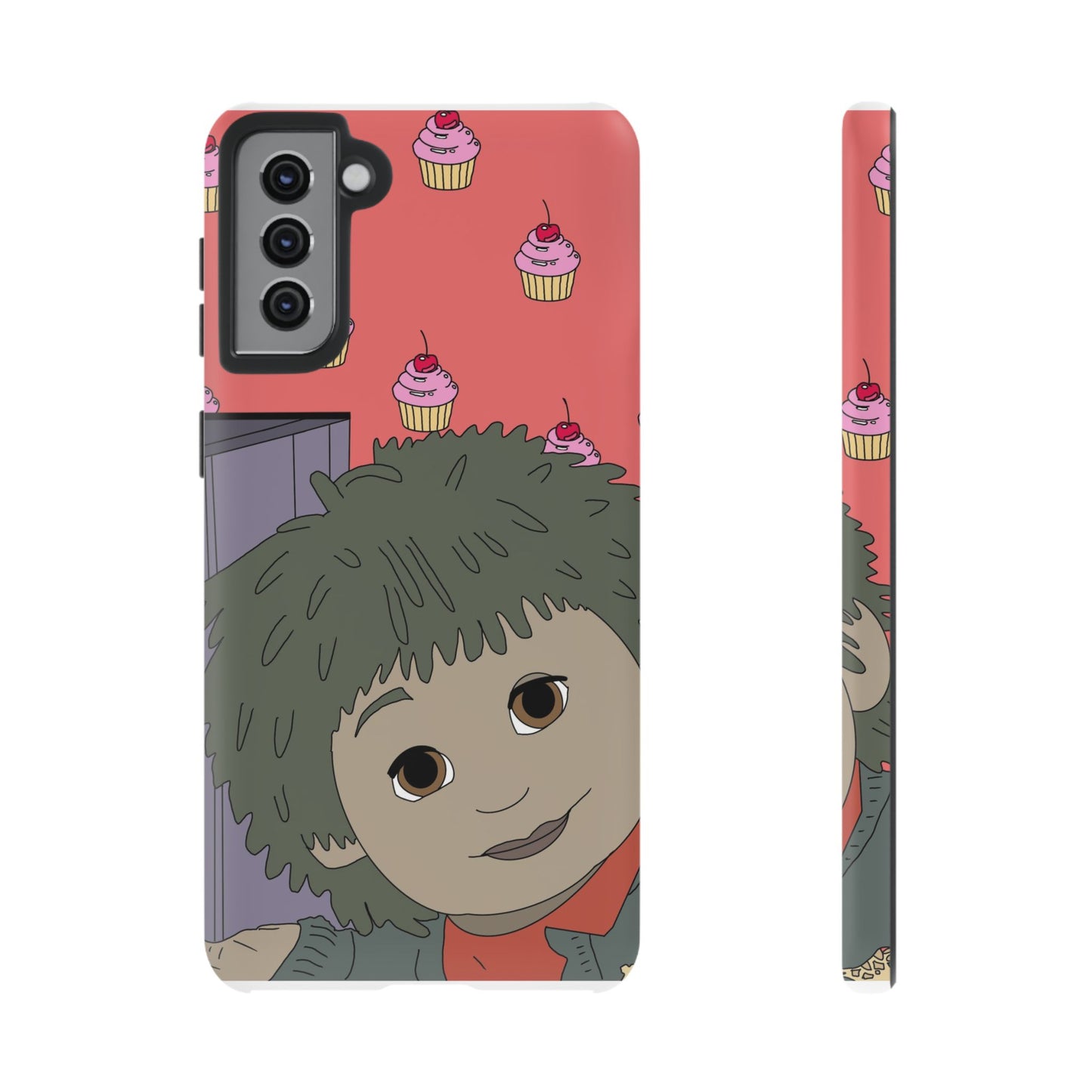 Cute Cupcake Tiny Phone Case — Whimsical Retro Character Protective Cover