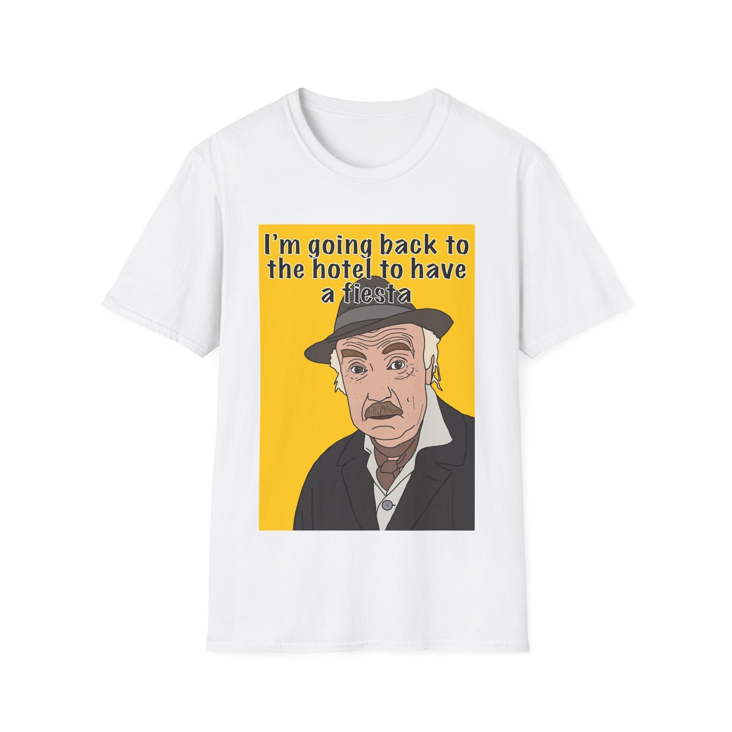 Funny Only Fools & Horses T-Shirt — "I'm going back to the hotel to have a fiesta" Graphic Tee