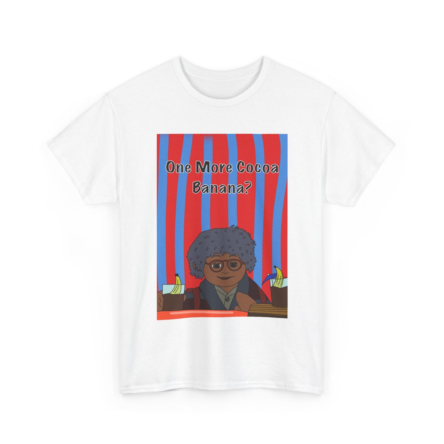 Graphic Tee — "One More Cocoa Banana?" Cozy Vintage Cartoon Holiday Shirt