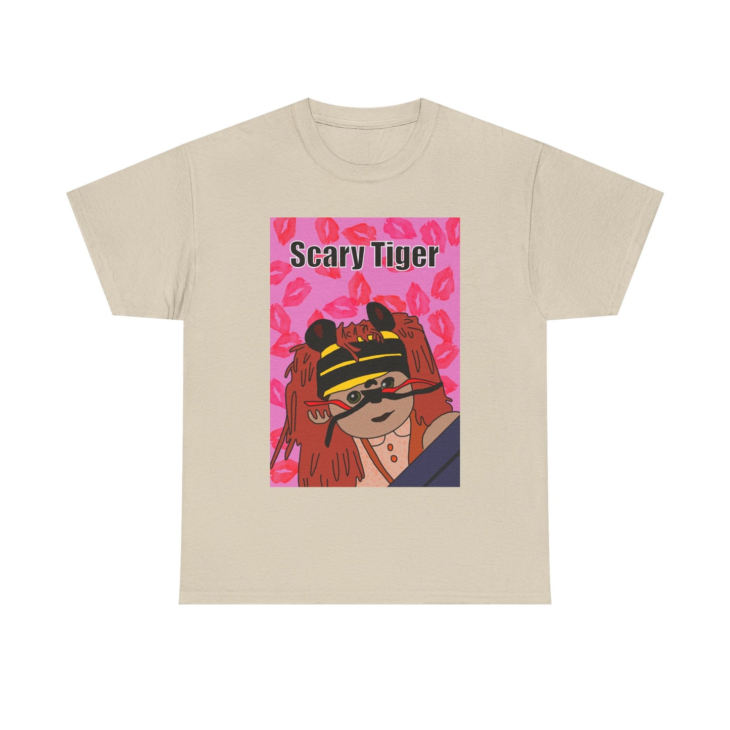 Limited Edition Valentines Day Scary Tiger Graphic Tee