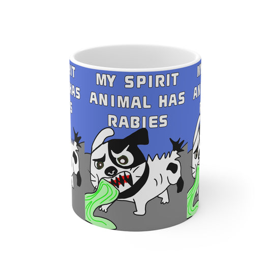 My Spirit Animal Has Rabies | Funny Dog Mug | More Jam