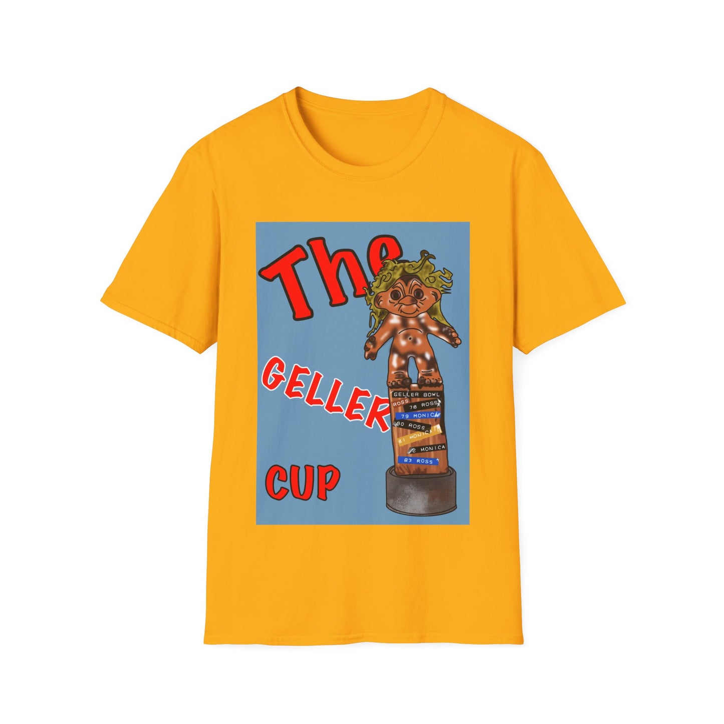 Friends TV Show Geller Cup T-Shirt — Retro Trophy Graphic Tee