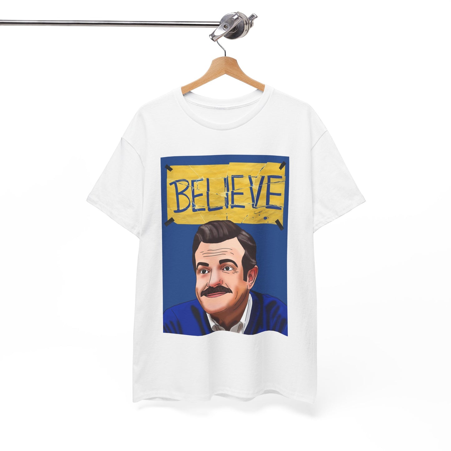 Ted Lasso Believe Portrait T‑Shirt — Inspirational Graphic Tee