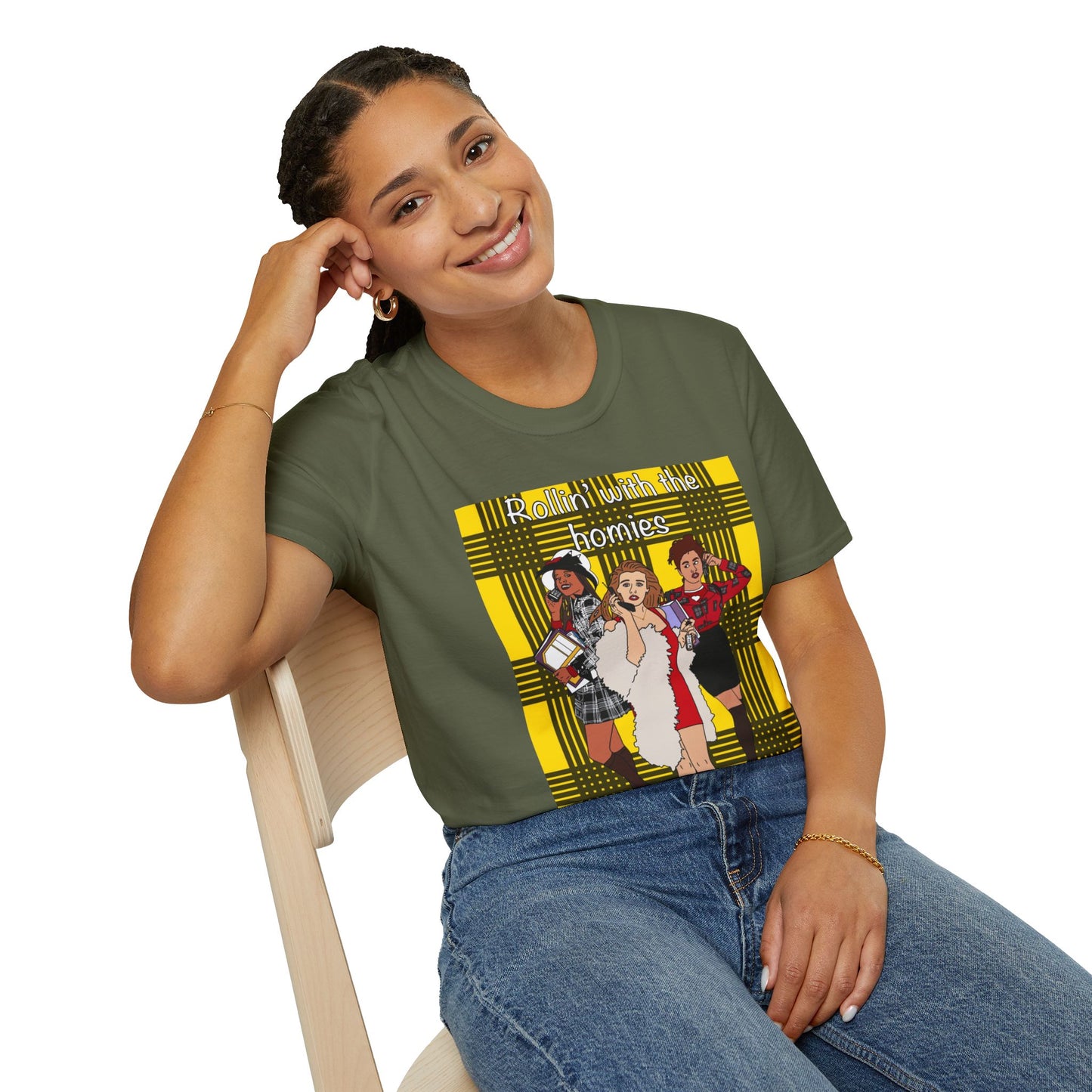 90s Clueless Graphic T-Shirt — ‘Clueless’ Plaid Inspired Retro Femme Tee