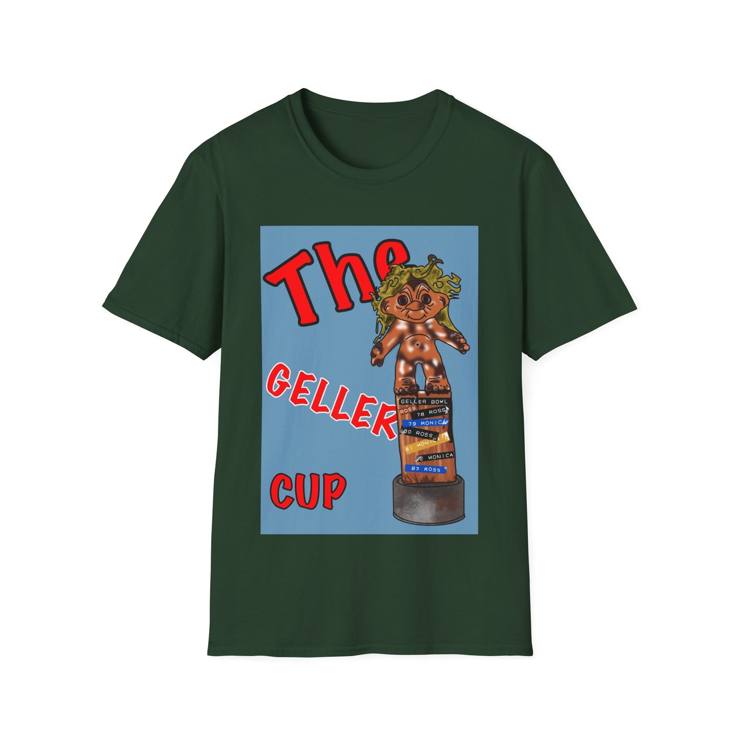 Friends TV Show Geller Cup T-Shirt — Retro Trophy Graphic Tee