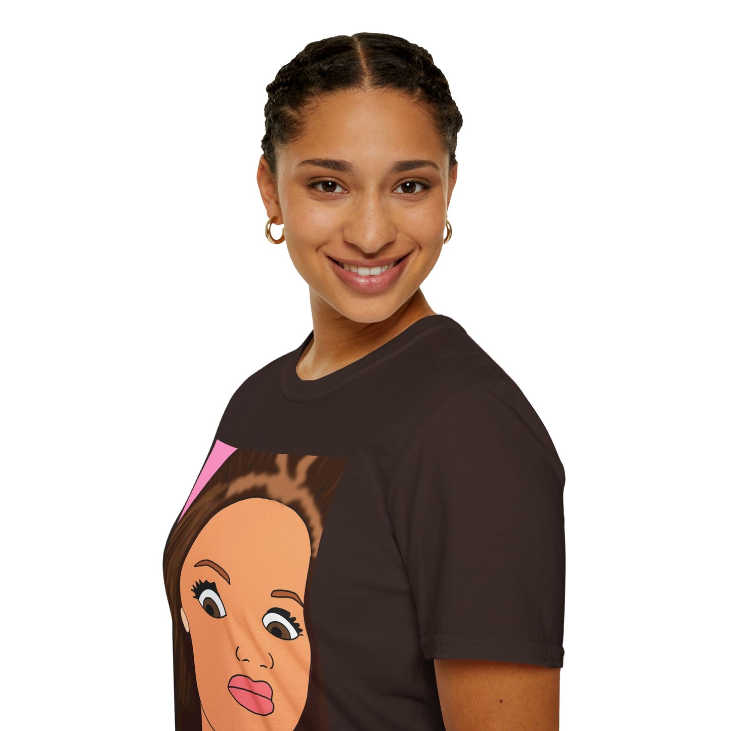 WTF Face T-Shirt — Retro Cartoon Portrait Tee