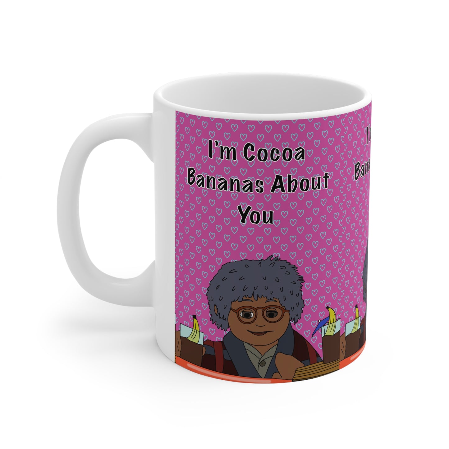 Ceramic Mug — "I'm Cocoa Bananas About You"