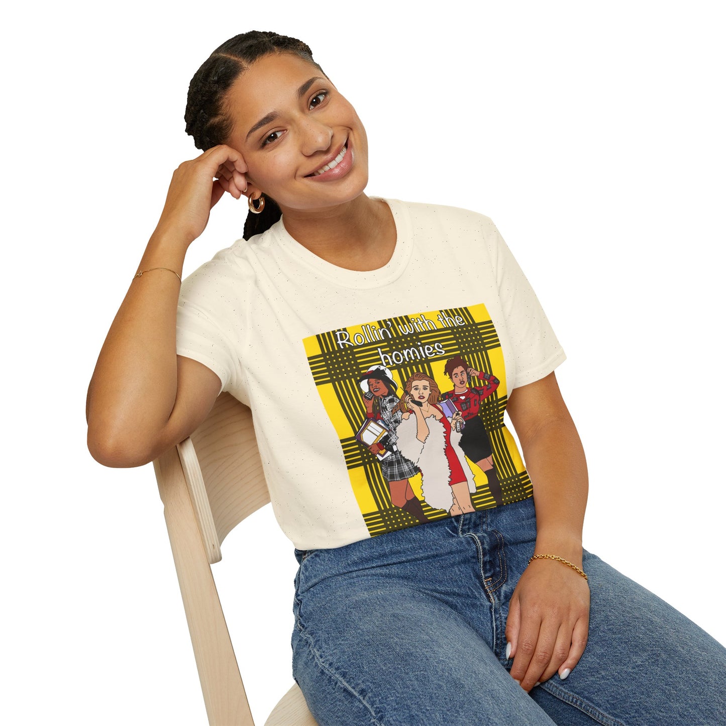 90s Clueless Graphic T-Shirt — ‘Clueless’ Plaid Inspired Retro Femme Tee
