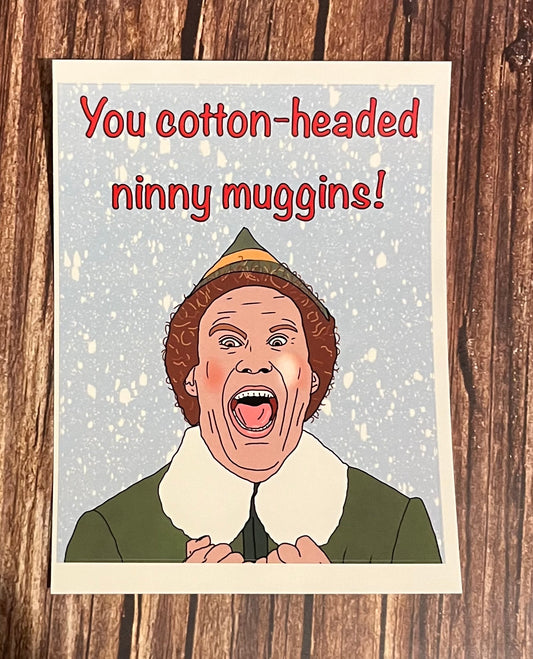 Cotton Headed Ninny Muggins Elf Wine Labels