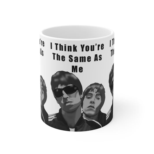 Oasis Live Forever I Think You’re The Same As Me Mug