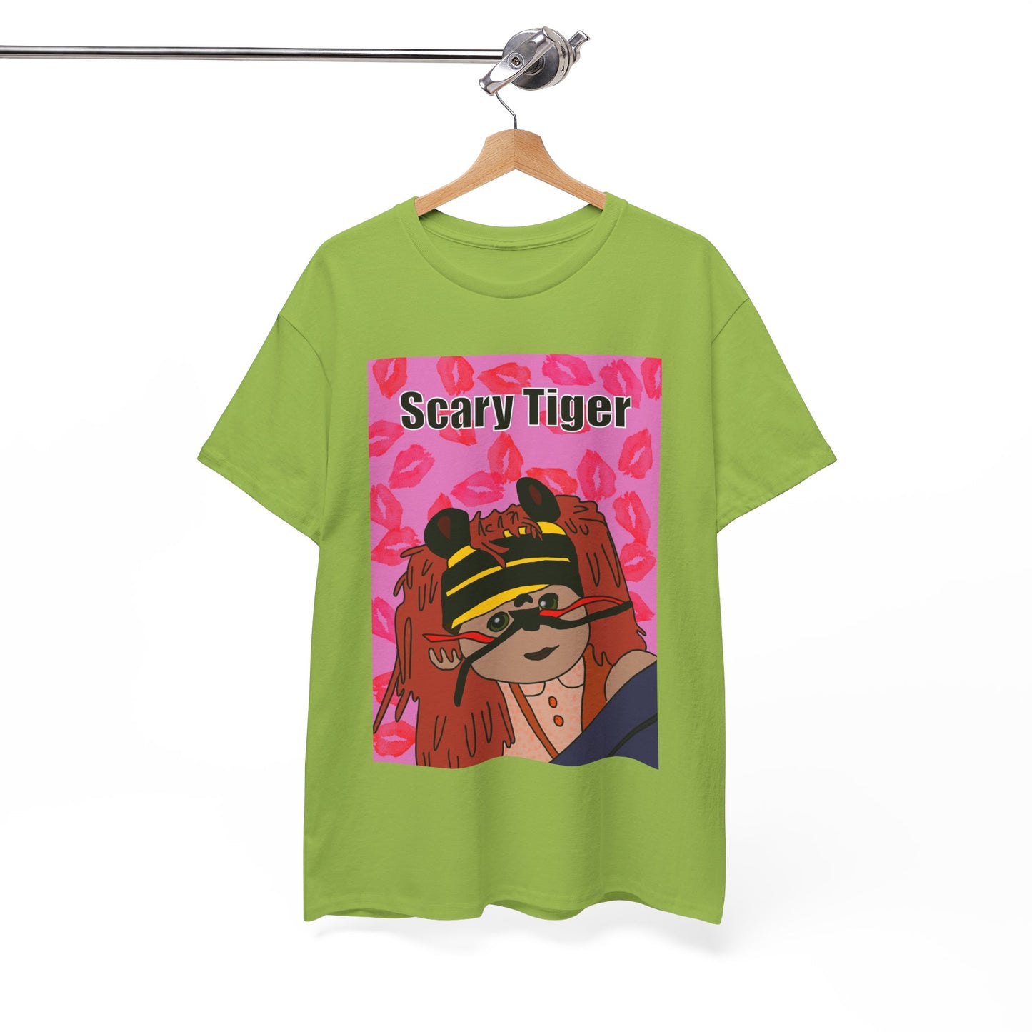 Limited Edition Valentines Day Scary Tiger Graphic Tee