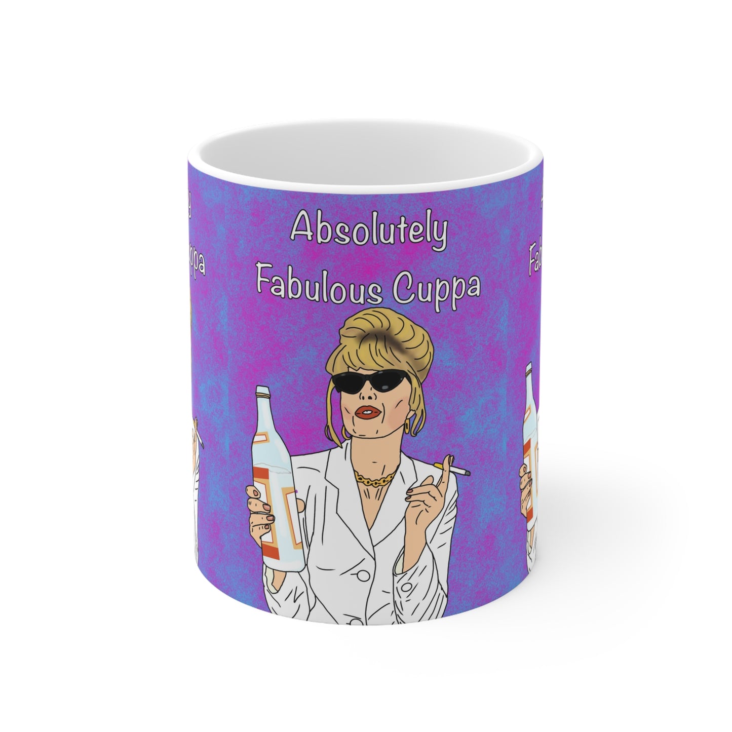 Absolutely Fabulous Cuppa Mug — Funny Retro Ceramic Coffee Cup