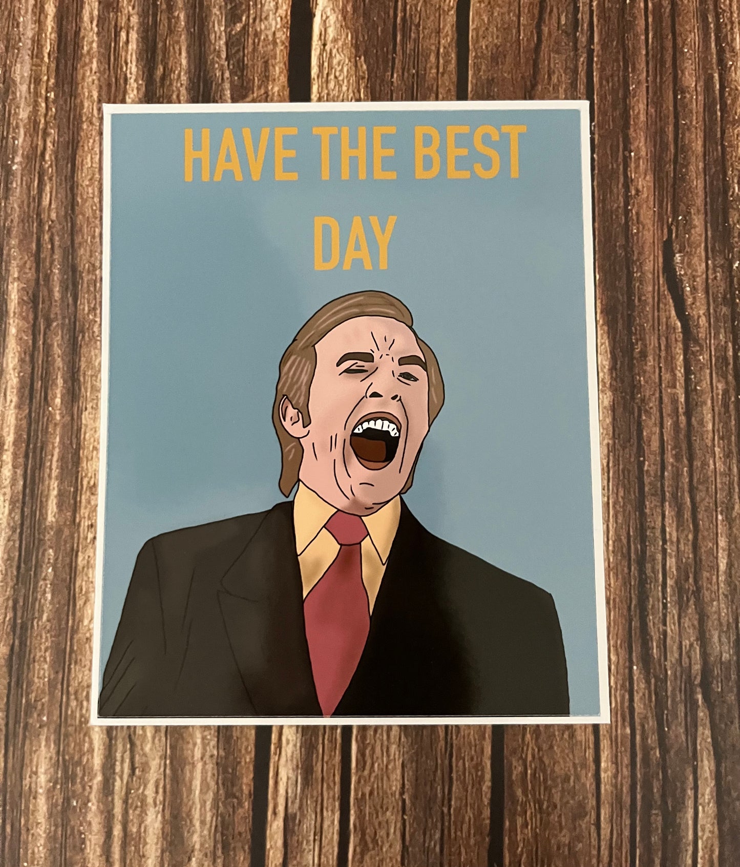 Alan Partridge Dan Dan Dan Dan Wine Sticker Labels