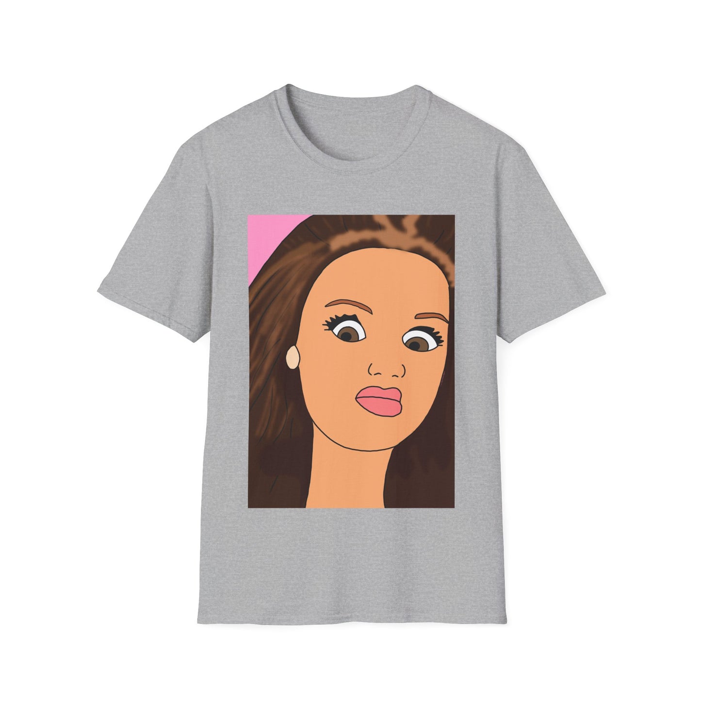 WTF Face T-Shirt — Retro Cartoon Portrait Tee