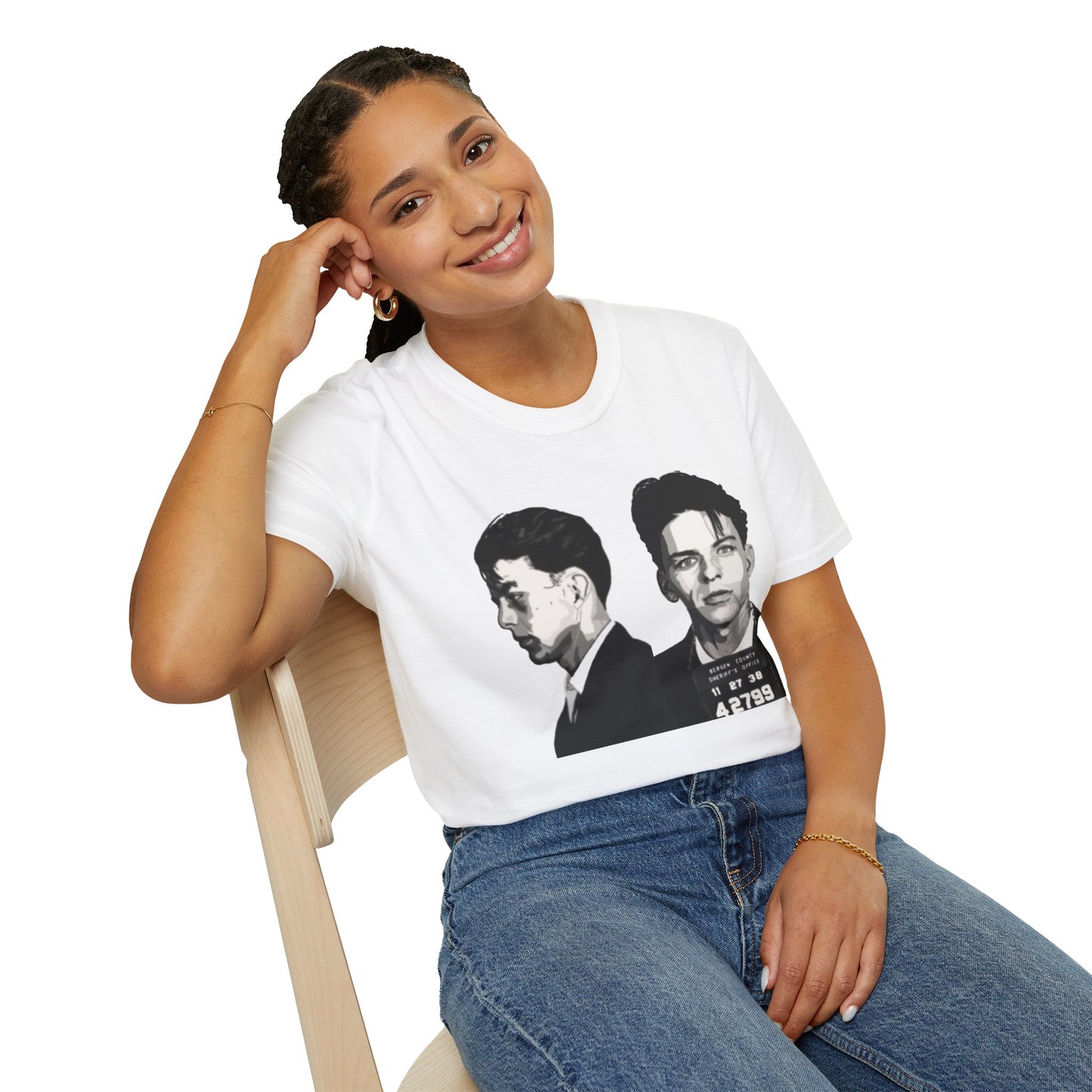 Frank Sinatra Mugshot Graphic T-Shirt