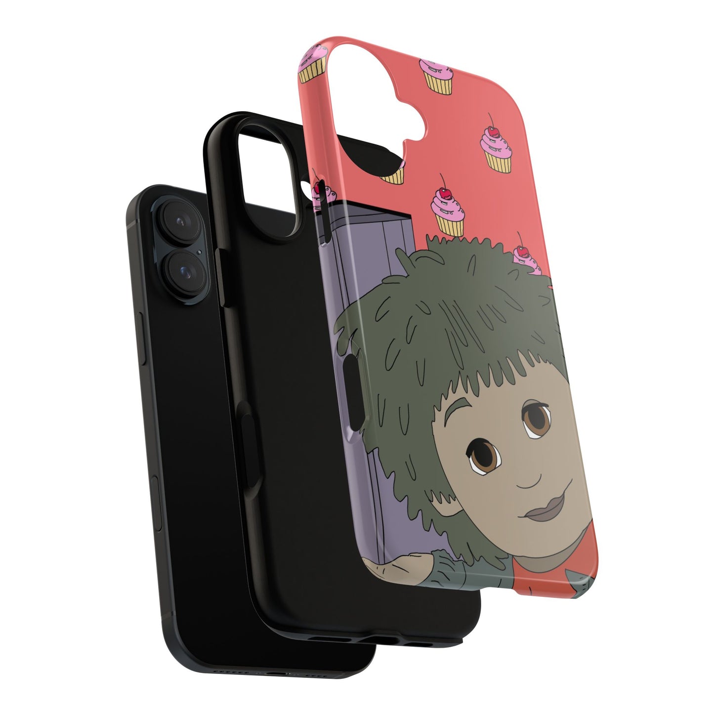 Cute Cupcake Tiny Phone Case — Whimsical Retro Character Protective Cover