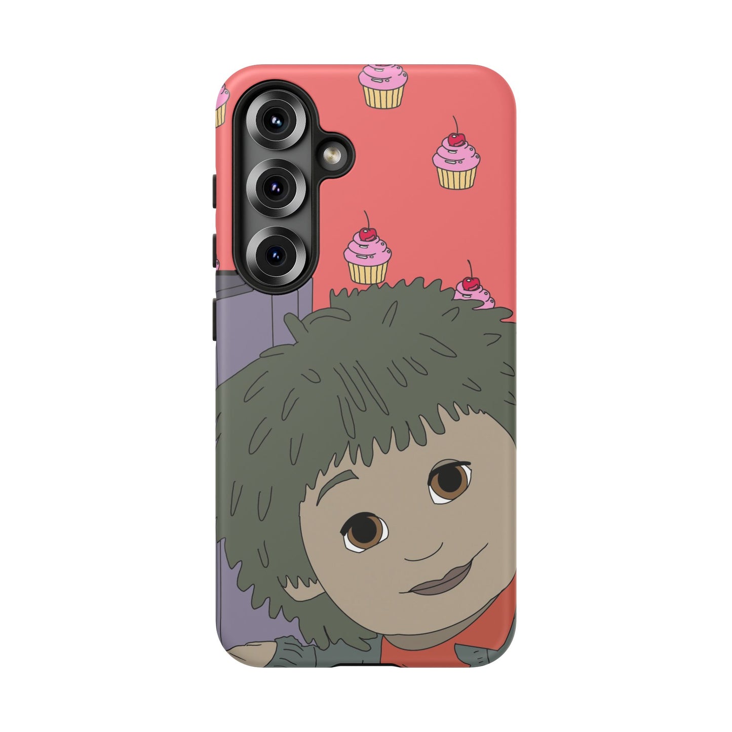Cute Cupcake Tiny Phone Case — Whimsical Retro Character Protective Cover