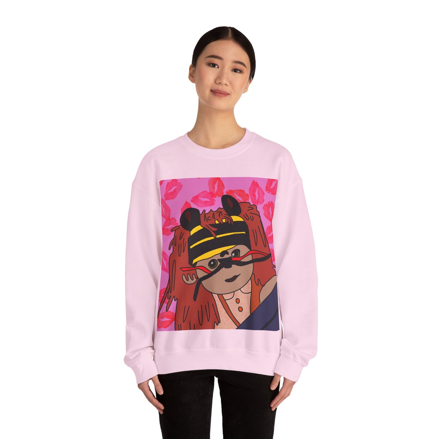 **Limited Edition**  Sweatshirt – Pink Scary Tiger Jumper