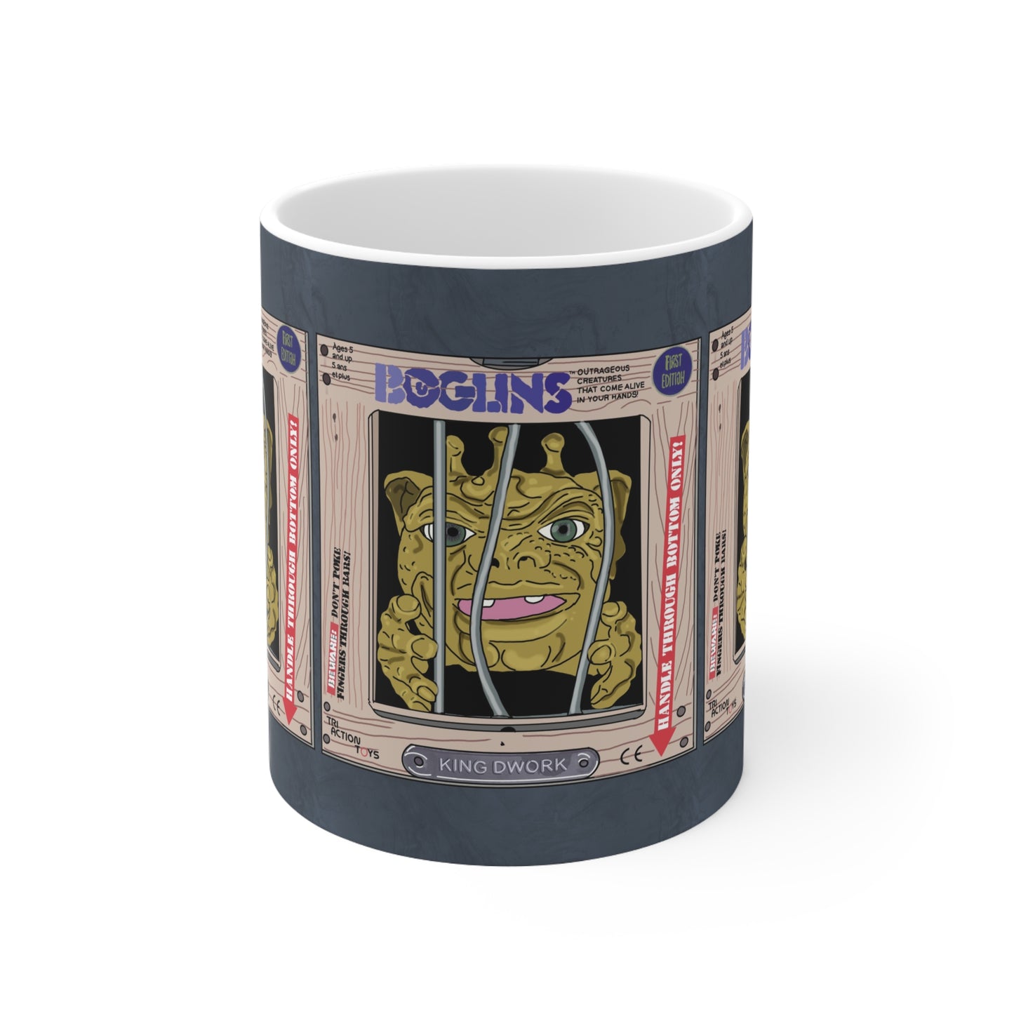 90s Boglins Retro Toy Box Ceramic Coffee Mug —