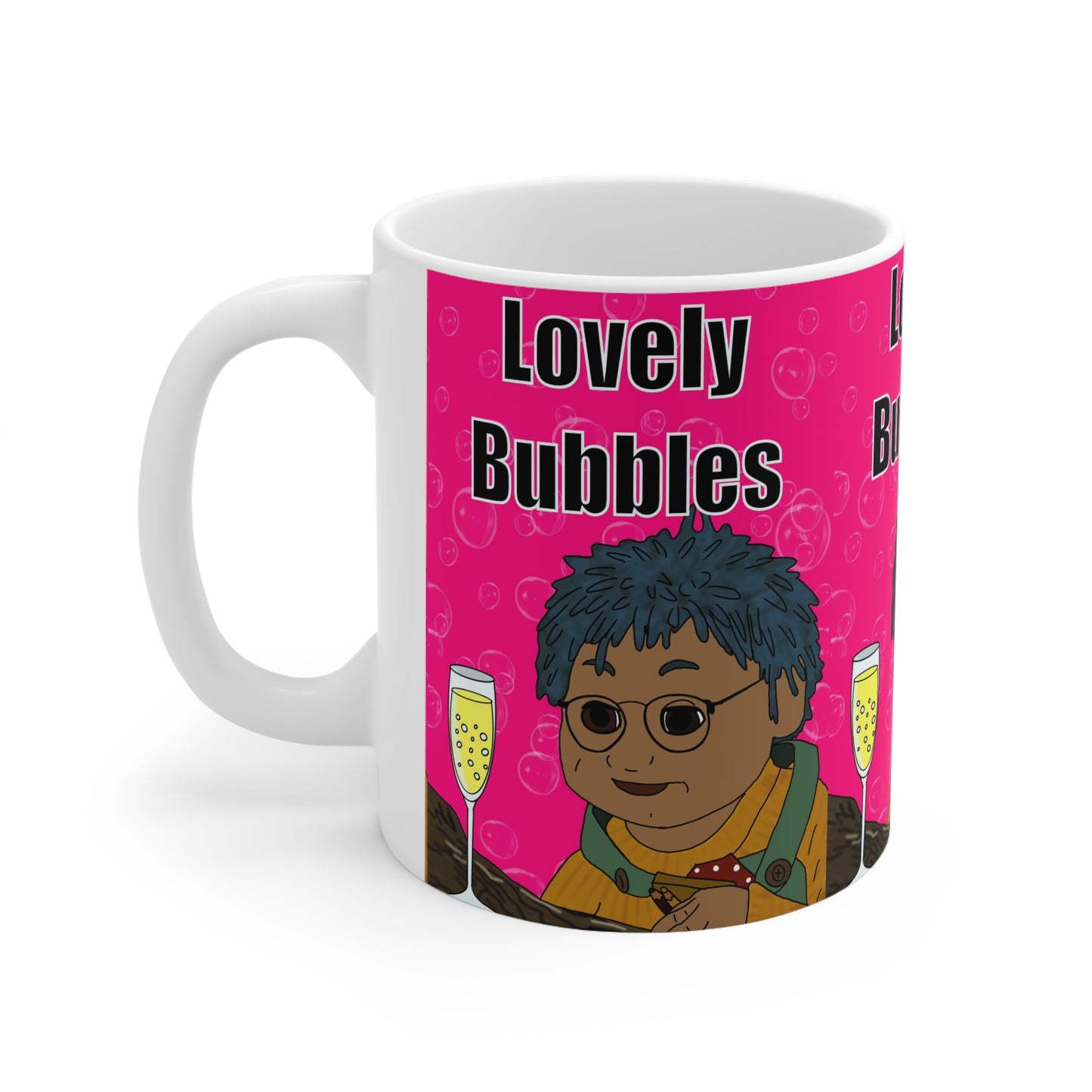 Lovely Bubbles Ceramic Coffee Mug — Cute Character