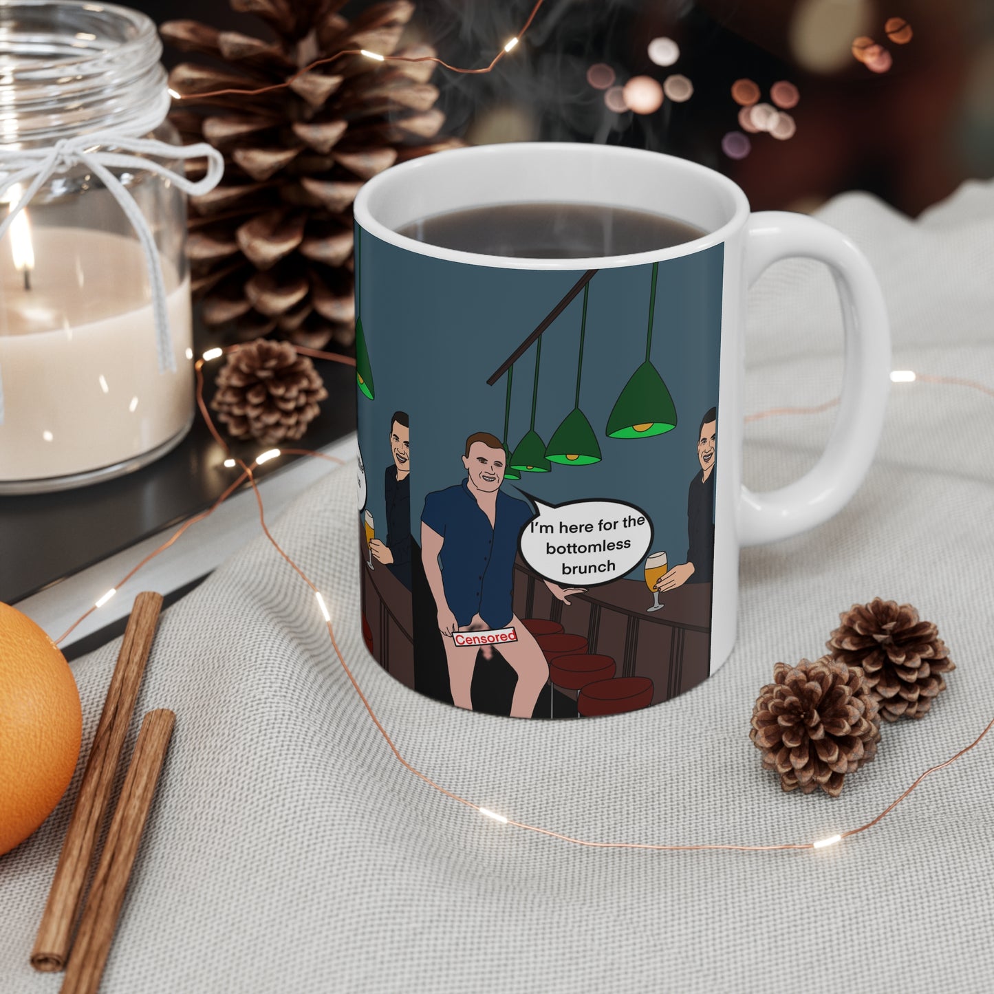 Bottomless Brunch Funny Ceramic Coffee Cup