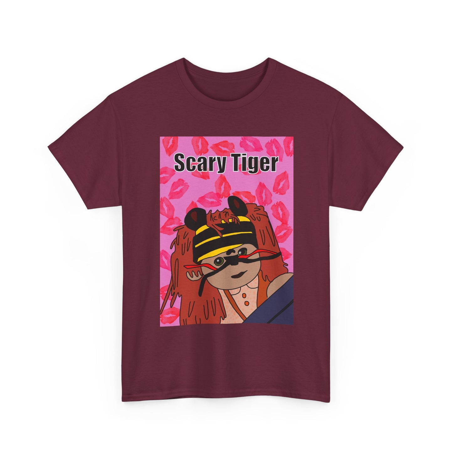 Limited Edition Valentines Day Scary Tiger Graphic Tee