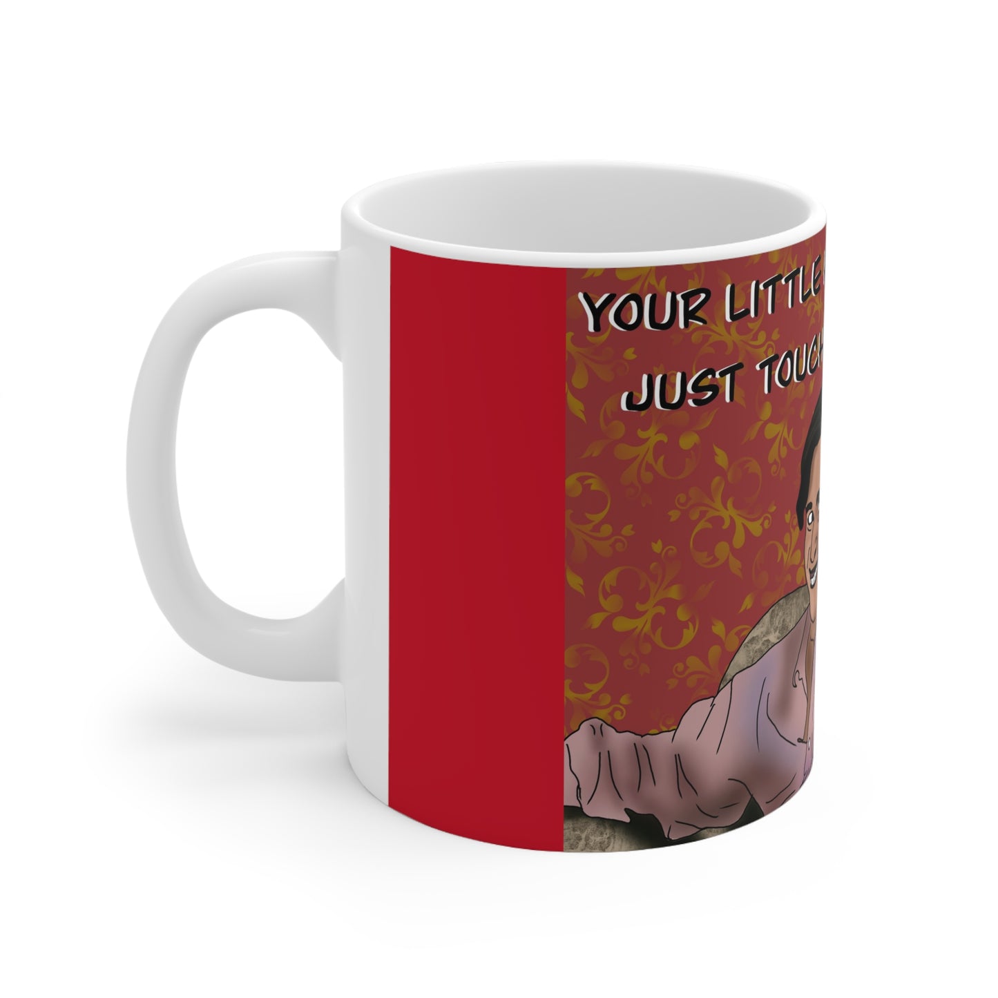 Alan Partridge – "Your Little Finger Just Touched It" Retro TV Quote Coffee Cup