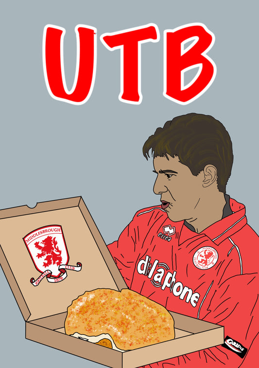 Any Occasion Card UTB Up The Boro Juninho & Parmo