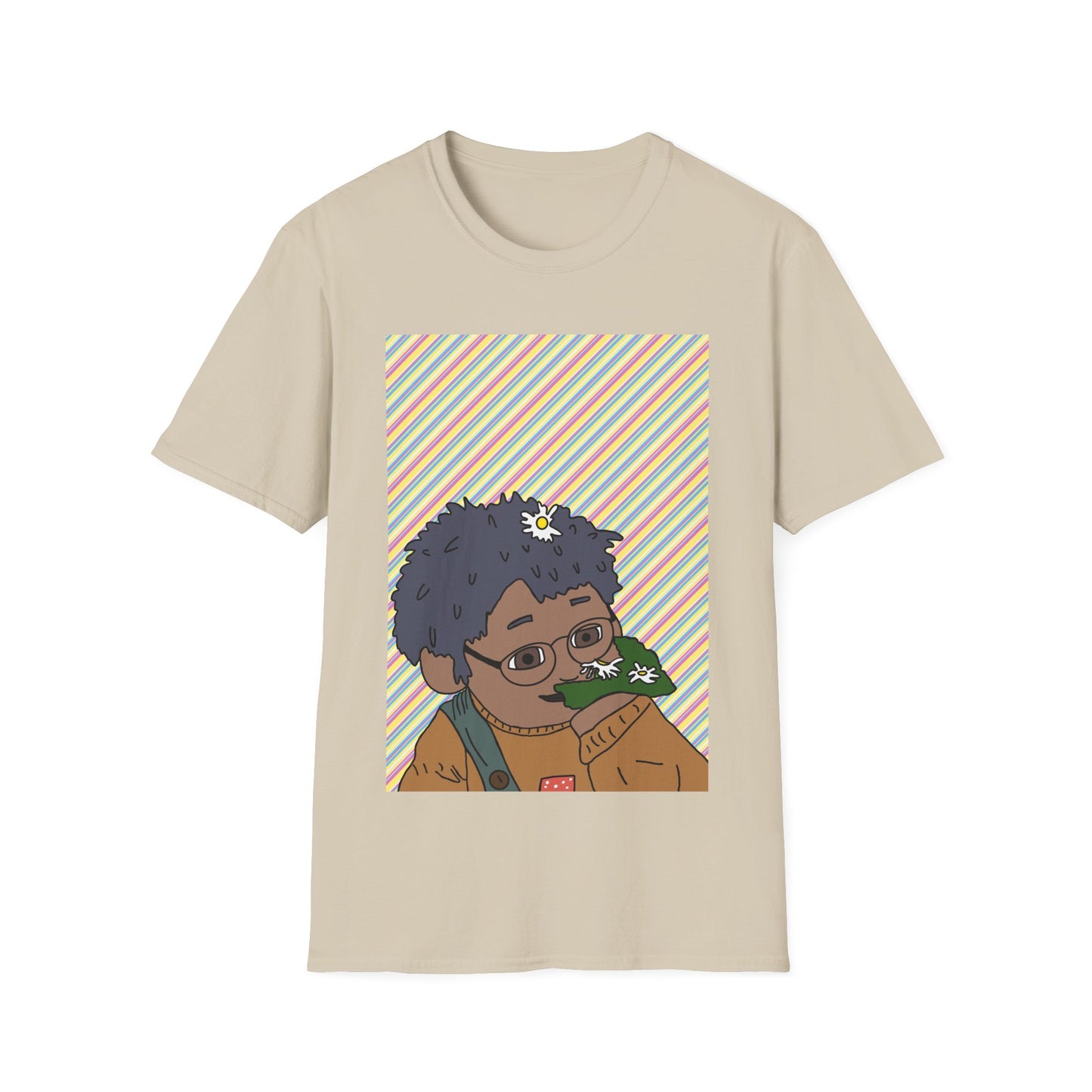 Retro T‑Shirt — Tom Sniffing Flowers Graphic Tee