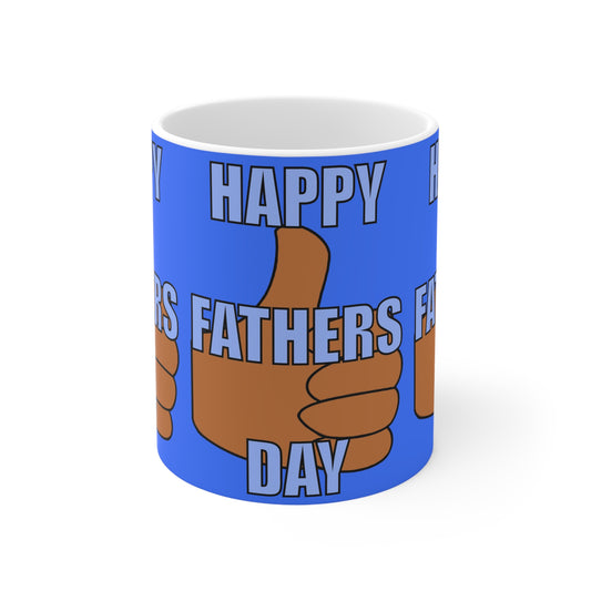 Happy Father’s Day Thumbs-Up Ceramic Coffee Mug — 11oz & 15oz